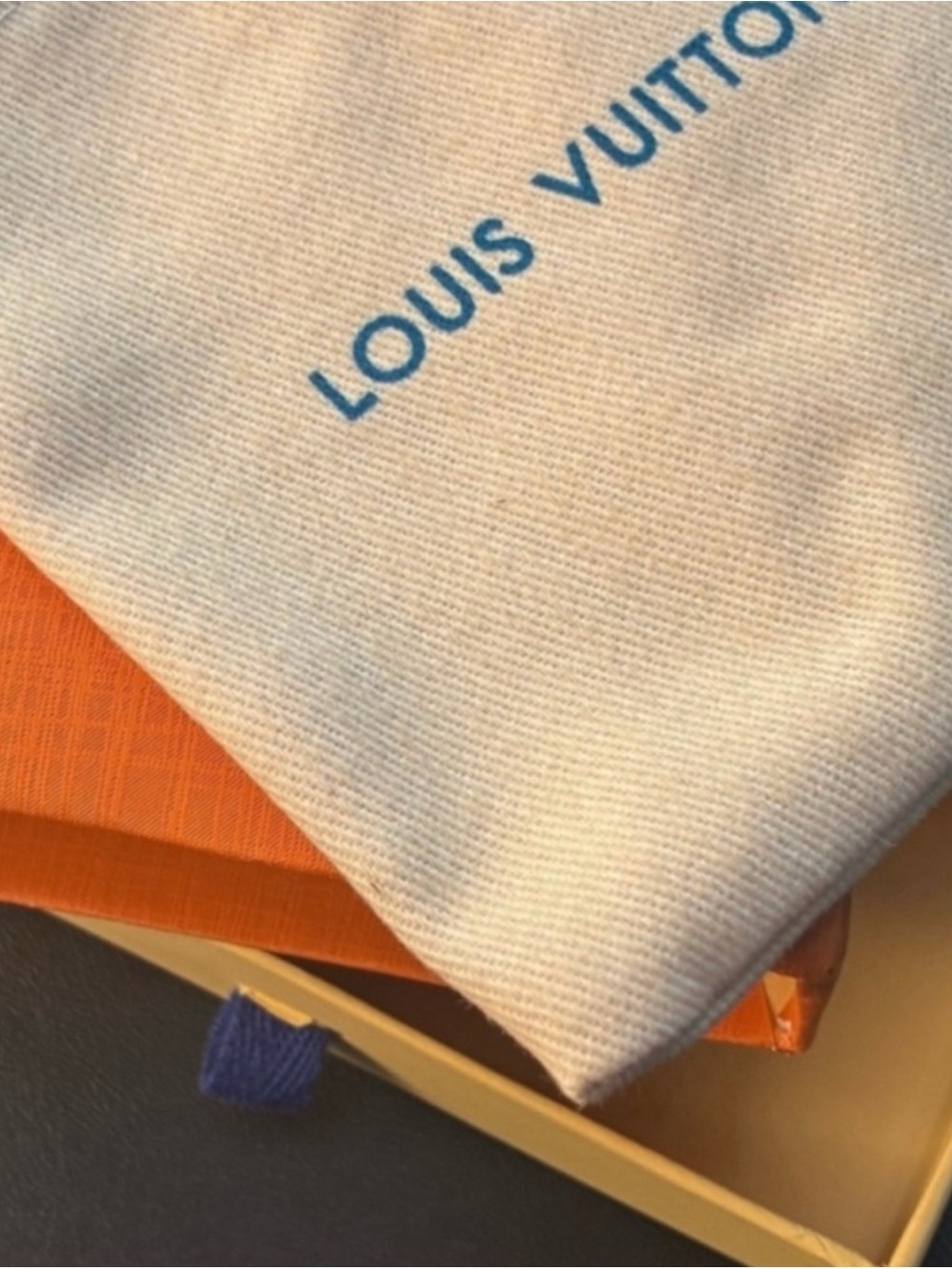 Louis Vuitton Gold and Black LV Logo Earrings - Picture 3 of 3